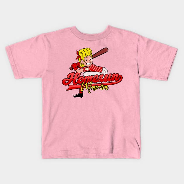 HOMERUN MAMA Kids T-Shirt by Deduder.store